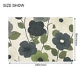 thumbnail image 4 of Yayeee Bath Rug for Bathroom Floor Non Slip Rectangle Fluffy Soft Absorbent Mat, 16"x24", Navy Flower, 4 of 7