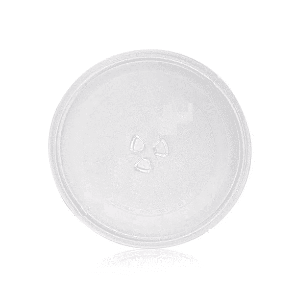 Plato Para Microondas 28.5 cm De Diámetro Con Base De Trébol TRANSPARENTE