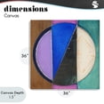 thumbnail image 4 of Stupell Industries Modern Split Symmetry Circle Canvas Art, 36 x 36, by Matthew Finger, 4 of 8