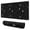 Black White Cat, variant on Long Mouse Pads for Desk,Beige Skull Crow Flower Pattern Desk Mats on Top Of Desks, Desk Mouse Pad Extra Large with 3mm Non-Slip Base and Stitched Edge for Gaming,Office,Work,Home 31.5"x11.8"