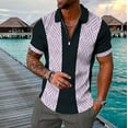 thumbnail image 2 of Sngxgn Men's Short Sleeve Fit Polo Shirt(Purple,XXL), 2 of 5