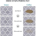 thumbnail image 2 of Coffee Mat Dish Drying Mats for Kitchen Counter 24"X16" Absorbent Hide Stain Anti-Slip Coffee Bar Accessories Under Dish Rack Thick Rubber-backed Pad Grey Moroccan Trellis, 2 of 6