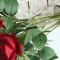 thumbnail image 6 of Imitation Rose No-watering Realistic No Withering Anti-fade Long Lasting DIY Wedding Home Decoration Cloth Artificial Rose Home Supplies-Light Purple, 6 of 7