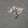 thumbnail image 2 of Men's Antigua  Heather Black Tampa Bay Buccaneers Subtle Quarter-Zip Top, 2 of 2