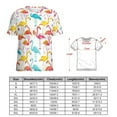 thumbnail image 2 of Flamingo Pattern T Shirts Basic T-Shirt Short Sleeve Ladies Tee Shirt Summer Graphic Clothing, 2 of 6