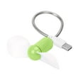 thumbnail image 3 of USB Rechargeable Mini Portable Fan Handheld Travel Folding Fans for Home Office, USB Fan Clip Desk Personal Fan, Table Fans - Green, 3 of 4