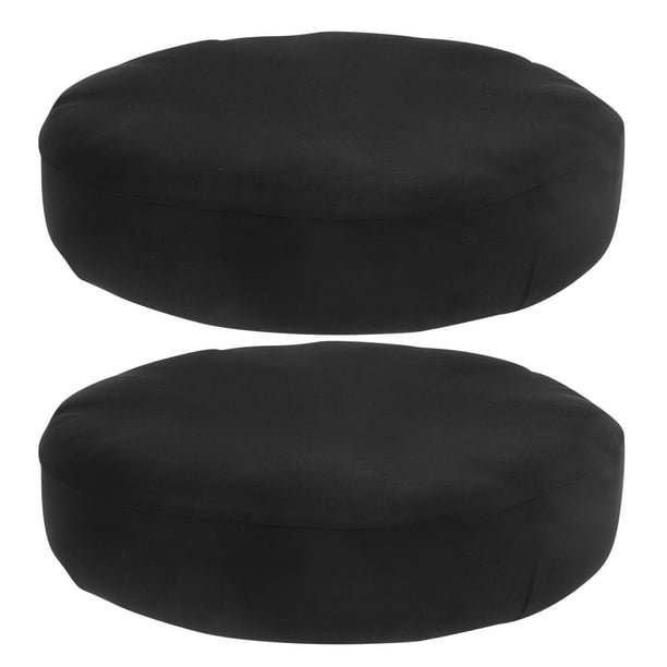 GOOHOCHY 2 fundas elásticas para taburetes redondos, suaves y lavables, fáciles de limpiar, para el hogar y la oficina.