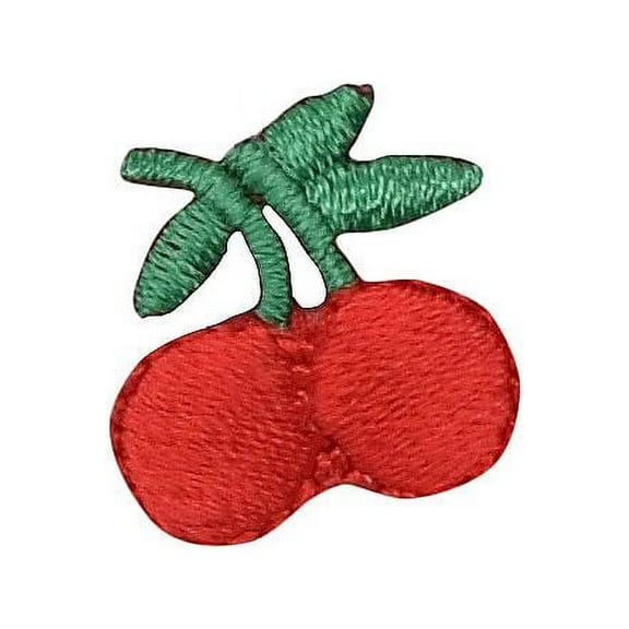 Small/Mini - Red Cherries - Fruit/Food - Iron on Applique/Embroidered Patch