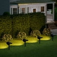 thumbnail image 4 of Solar Garden Lights, Outdoor Spotlights, Floor Mounted Landscape Lighting, 7 Led Solar Powered, 3 Level Warm Light, Waterproof Design for Garden Path, Courtyard Decor, Tree Uplighting, by Ihhxbz, 4 of 9
