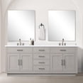 thumbnail image 2 of Abbey 80 in W x 22 in D White Oak Double Bath Vanity and White Quartz Top, 2 of 5
