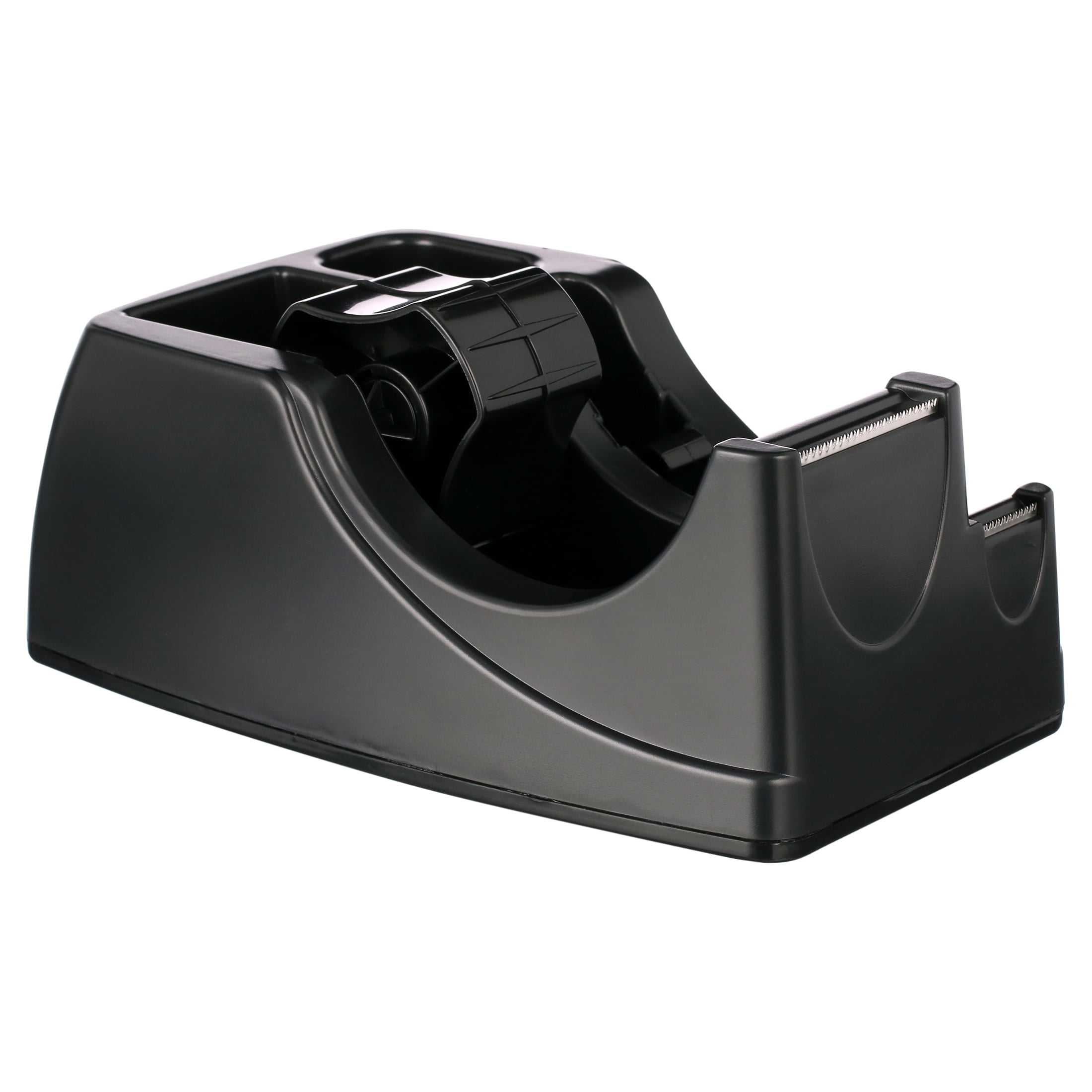 Officemate Multi-Purpose Tape Dispenser and Desk Organizer, Recycled, Black