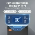thumbnail image 5 of VEVOR Chest Freezer, 2.22 Cu.ft / 63 L Compact Deep Freezer, Free Standing Top Open Door Chest Freezers with 2 Removable Baskets & Adjustable Thermostat, Energy Saving & Low Noise, Black, 5 of 7
