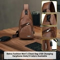 thumbnail image 6 of VALSEEL Home Storage ClearanceSling Bag For Men Women Shoulder Backpack Chest Bags Crossbody Daypack With Earphone Hole For Hiking Camping Outdoor Trip, 6 of 8