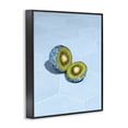 thumbnail image 2 of Stupell Industries Contemporary Blue Glimmer Kiwi Black Framed Giclee Art, 16 x 20, by LISH Creative, 2 of 8