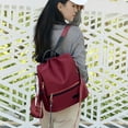 thumbnail image 1 of Mochila Konghyp para mujer, pequeña, de cuero, impermeable, antirrobo, para hombro., 1 of 6
