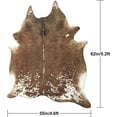 thumbnail image 7 of Easycozy Faux Cowhide Large Cow Print 4.6 x 5.2 Feet Thickened Elastic Rug for Bedroom, Living Room, Home Office, Western Decor, 7 of 7