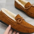 thumbnail image 6 of CHICVOMEY Women's Moccasin Slippers with Faux Fur Lining Warm Non-Slip Indoor Outdoor House Shoes for Winter Comfort Slippers, 6 of 7