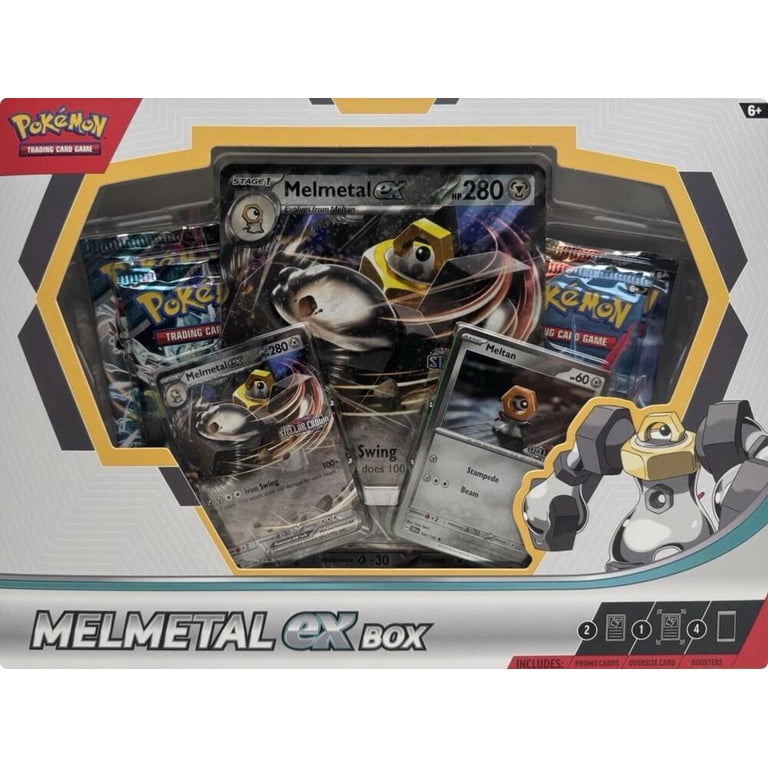 Pokmon Trading Card Game Melmetal ex Box with Oversize Foil Card & 4 Booster Packs - Walmart.com Pokmon Trading Card Game Melmetal ex Box with Oversize Foil Card & 4 Booster Packs - Walmart.com