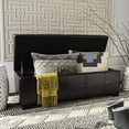 thumbnail image 2 of Safavieh Madison Banquette de Rangement en Cuir Marron, 2 of 5