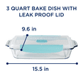thumbnail image 3 of Anchor Hocking TrueLock Locking Lid 9" by 13" Glass Baking Dish, 3 Quart Dish, 3 of 7