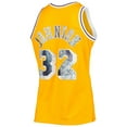 thumbnail image 3 of Men's Mitchell & Ness Magic Johnson Gold Los Angeles Lakers 1984/85 Hardwood Classics NBA 75th Anniversary Diamond, 3 of 3