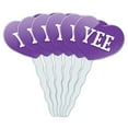 thumbnail image 1 of Yee Heart Love Cupcake Picks Toppers - Set of 6, 1 of 1