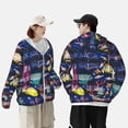 thumbnail image 4 of Fotbe Sea Inhabitans and Herb Chaqueta con Protección Solar UPF 50+ para Hombre y Mujer, Camisa con Capucha y Bolsillos-X-Large, 4 of 7