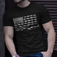 thumbnail image 2 of American Fishing Rod Flag V2 Men Women Tshirt Graphic Print Unisex, 2 of 6