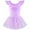Purple, variant on Emy Dola Kid Girls Ruffle Sleeve Ballet Skirted Leotard Shiny Dance Tutu Dresses Gymnastic Tulle Outfits