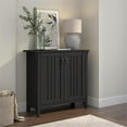 thumbnail image 3 of Salinas Petite Armoire de Rangement avec Portes et Tablettes en Noir Vintage, 3 of 7