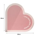 thumbnail image 3 of Floor Rug Decorative Anti-slip Back Durable Living Room Scratch-proof Heart Door Floor Mat, 3 of 5