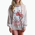 thumbnail image 1 of Sudadera con capucha para mujer, con estampado de HELLO KITTY, manga larga, talla grande, informal, para otoño, y2k, 1 of 1