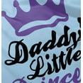 thumbnail image 4 of Daddy's Little Princess Girly Tiara Youth T Shirt Tee Girls Infant Toddler Brisco Brands 12M, 4 of 5