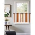 thumbnail image 3 of Orange White Ombre Tier Curtains 36 Inch Length,Sheer Curtains for Bedroom Living Room Window Farmhouse Country Minimalist Art Rod Pocket Drapes Kitchen Curtains Small Half Window 27.5"x36" 2 Panels, 3 of 6