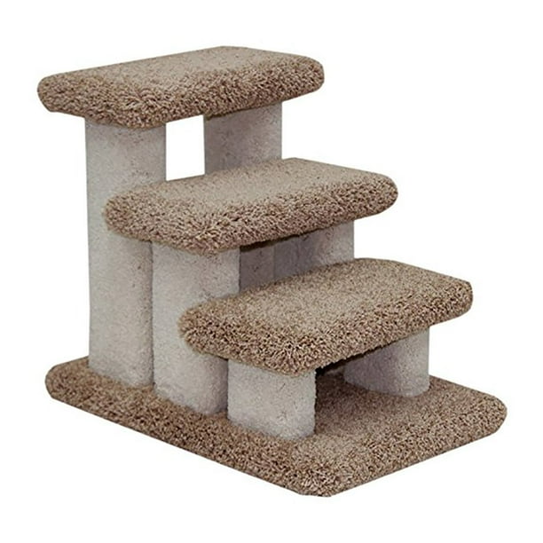 Beatrise Carpeted Indoor Dog or Cat Pet Steps Staircase for up to 350