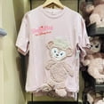 thumbnail image 4 of Camiseta original Shanghai Disney 2024 Duffy CookieAnn manga corta algodón StellaLou pareja básica manga corta, 4 of 5