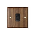 thumbnail image 1 of High Quality Retro Europe Type Vintage Wall Light Switch Socket, Solid Wood Brass Toggle Switch Plate, Antique Home Stay Switch, 1 of 5
