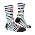 thumbnail image 2 of Goofa Colorful Llama Printed Men's Crew Socks, Soft Durable Breathable Moisture-Wicking with Odor Control Cotton socks, 2 of 9