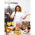 thumbnail image 5 of Ubon Women's Chef Coat Side Mesh Vent Zipper Chef Jacket, 5 of 9
