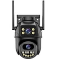 Dual Lens Wireless Security Camera with Auto Tracking, 2K HD PTZ WiFi ...