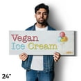 thumbnail image 4 of Vegan Ice Cream Vinyl Decal 24 Inch x 9 Inch Weatherproof Heavy-Duty Adhesive Backing | Dairy-Free Desserts, Healthy Living, Professional Promotions | Made in USA, 4 of 6