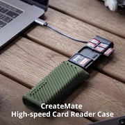PGYTECH Memory Card Reader,Type-C SD/TF/Nano 2-in-1 SD 4.0 Card Reader Adapter Compatible with Cameras,Smartphones,Drones