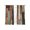 Sienna Teal Brown, variant on Vintage Wood Grains Sheer Curtains 63 Inch Length 2 Panels Set Window Treatments, Farmhouse Colorful Wooden Texture Rod Pocket Semi Curtains for Living Room/Bedroom/Kitchen Décor, 104"W x 63"L