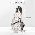 thumbnail image 2 of Lsque Summer Floral Pattern Cross Chest Bag Diagonally – Premium Durable Front Chest Sling with Adjustable Padded Strap, High-Capacity Storage, 2 of 8