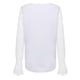 thumbnail image 5 of Mujeres Casual Vaca Impreso Cuello en V Encaje Empalme Manga larga Jersey Blusa Camiseta Tops Fridja  hkj4349, 5 of 8