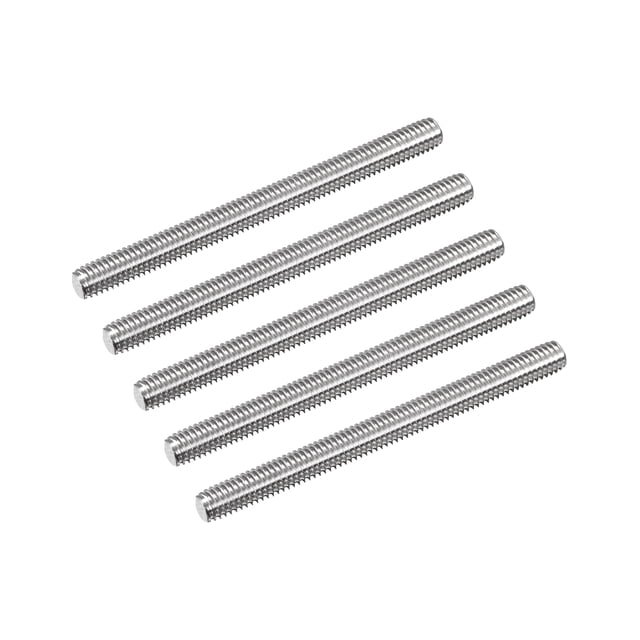 Unique Bargains Fully Threaded Rod M6 x 70mm 1mm Thread Pitch 304 Stainless Steel Right Hand Threaded Rods Bar Studs 5 Pack