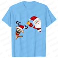 thumbnail image 1 of Camiseta de Feliz Navidad para mujer, Tops con estampado de renos de Papá Noel, ropa informal estilo Hip Hop, pantalón corto informal, camiseta de manga, ropa femenina, 1 of 5
