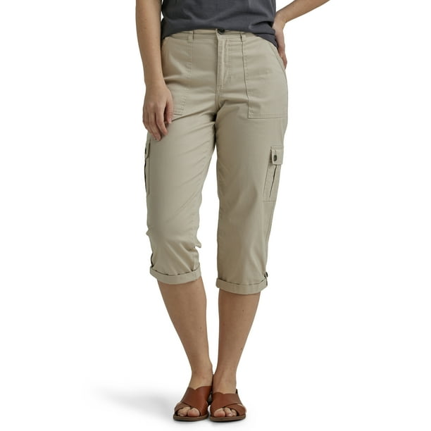 Lee Women's Flex to Go Mid Rise Capri Pants - Walmart.com