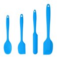 thumbnail image 7 of 4pcs Kitchen Cooking Silicone Spatula Set Heat Resistant Turner Scraper Baking Utensils  Blue, 7 of 7