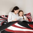 thumbnail image 5 of Feelyou Vintage Geometric Bedding Comforter Set for Adult, Chic Abstract Twin Comforter Sets, Minimalst Mid Century Reversible Bedding Set, Ultra Soft Home Decor, 2pcs, 5 of 8